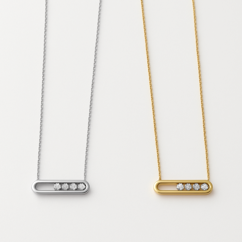 Κολιέ Τετραπλό Ζιργκόν